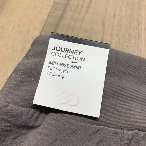 CALIA Wide Leg Pants Womens Size S Gray Truelight Journey Collection Drawstring - Picture 12 of 13